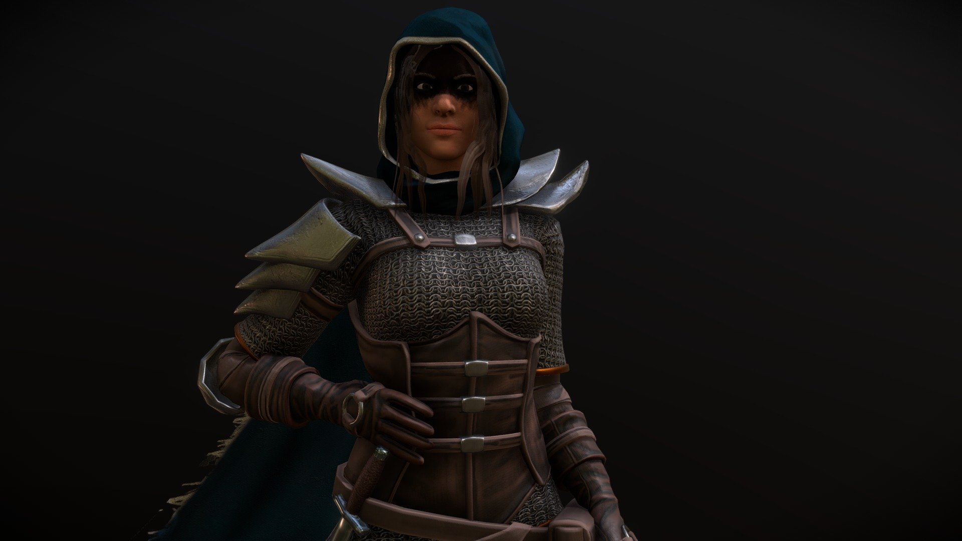 Female Warrior 3d model