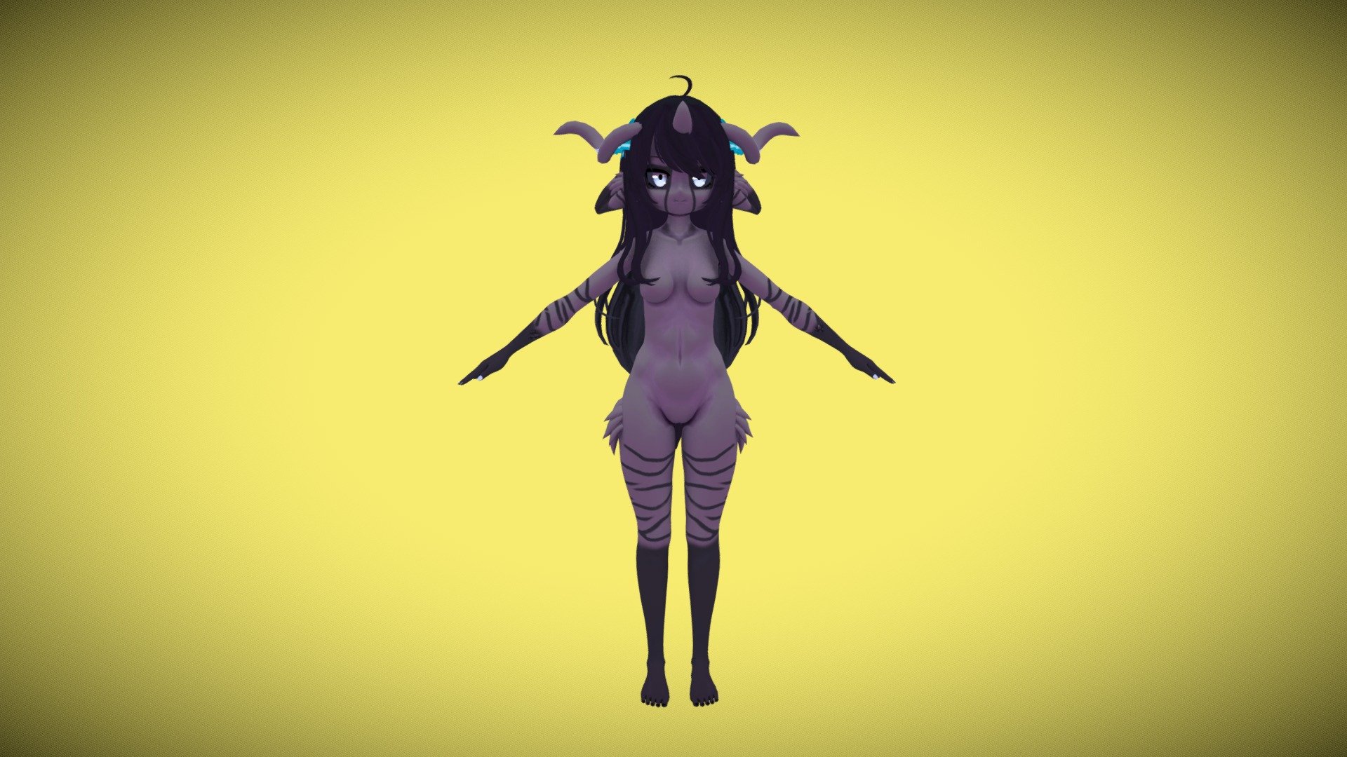 Wispomia VRChat Avatar Commission 3d model