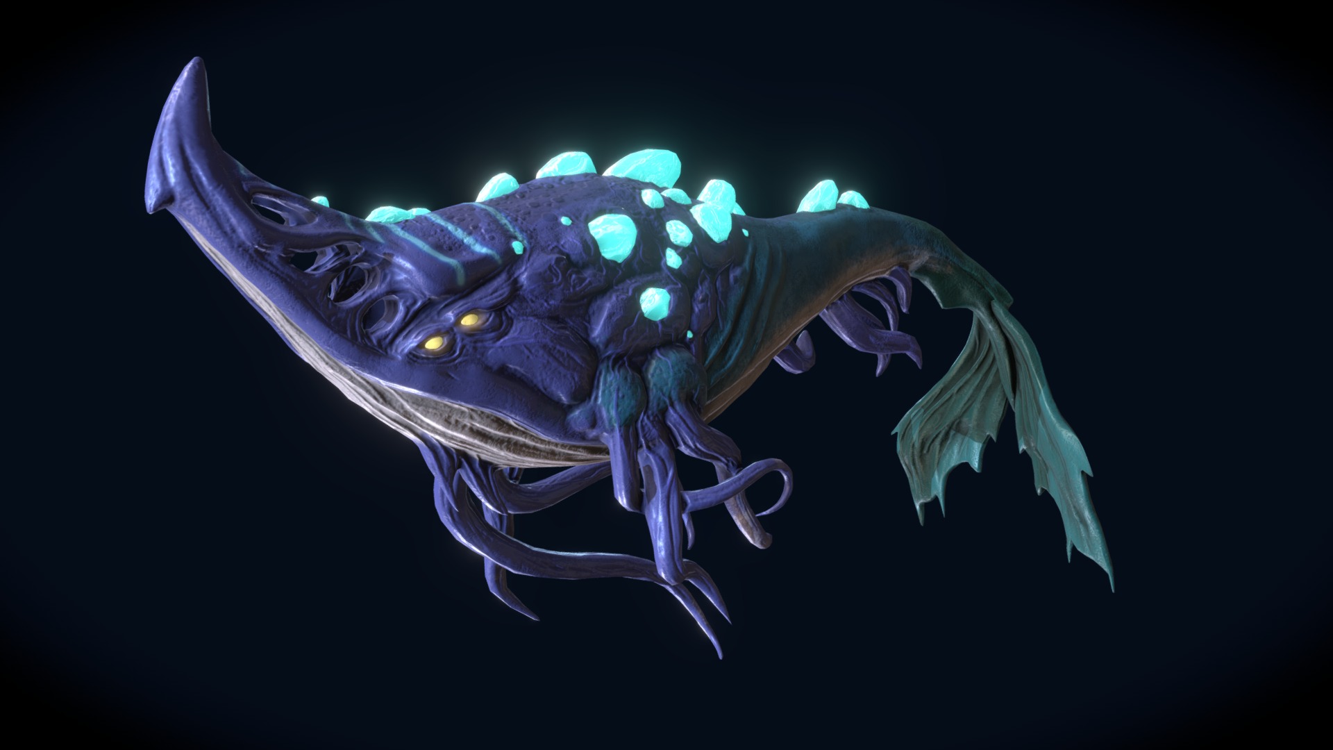 Zangar Whale 3d model