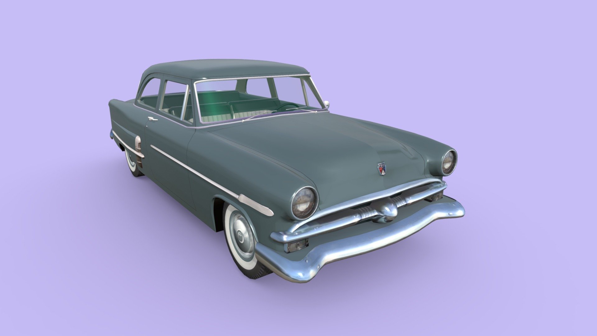 1953 Ford Crestline 3d model