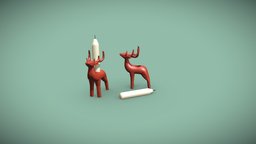 Candleholder Stag 3D printable