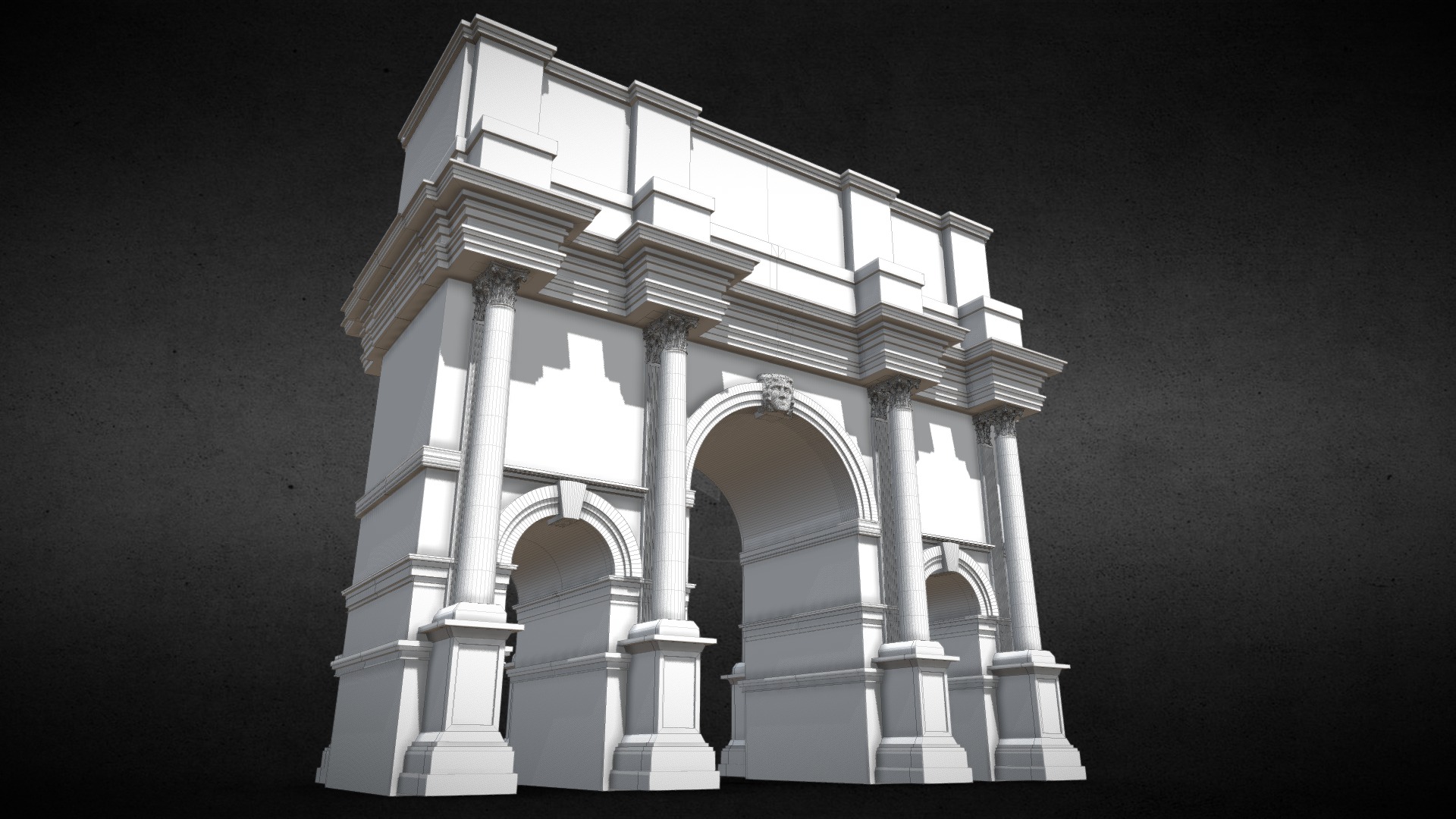 Arc de Triomphe, Costantines Forum, Byzantium 3d model