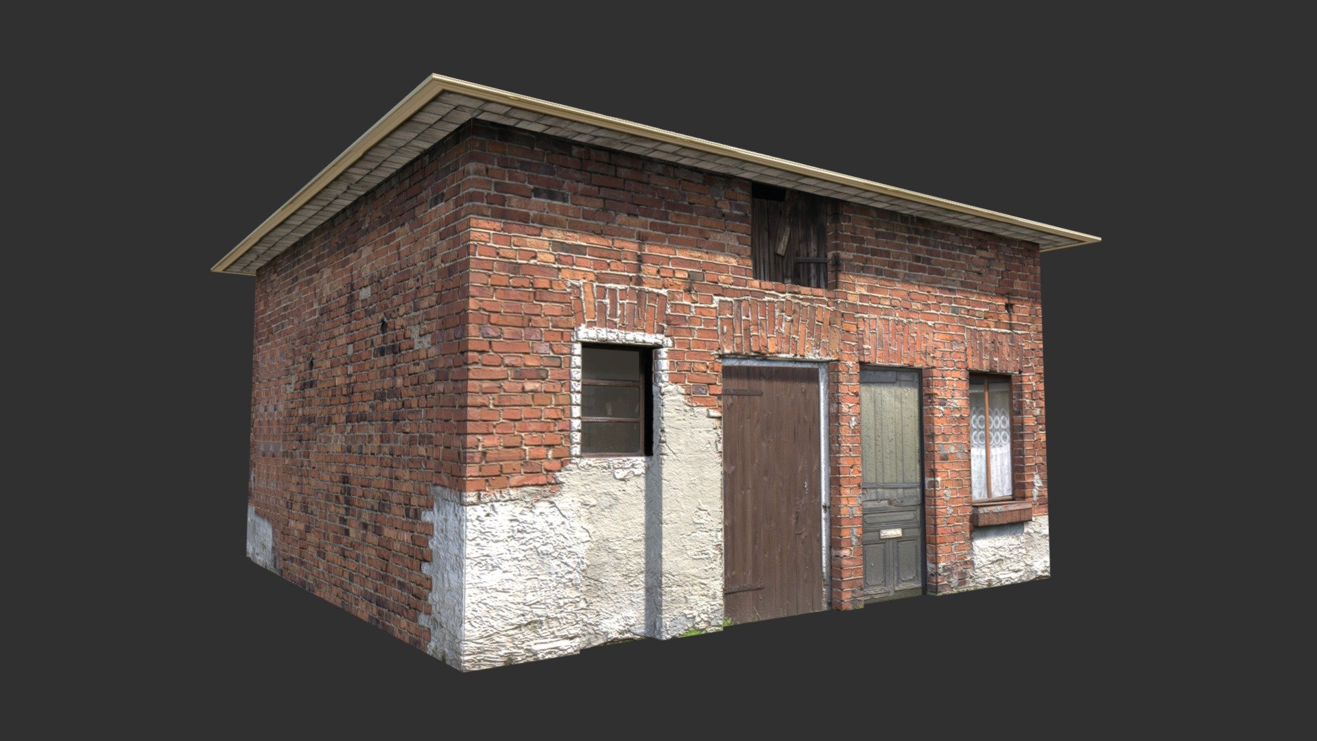 Barn Low poly 3d Model 3d model