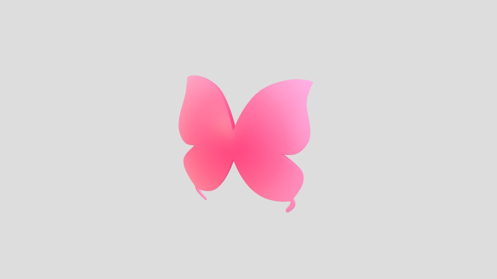 Symbol002 Butterfly 3d model