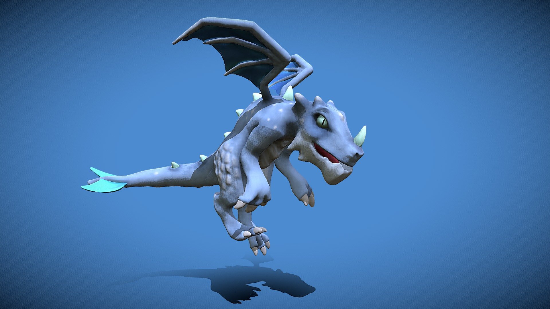 frost dragon 3d model