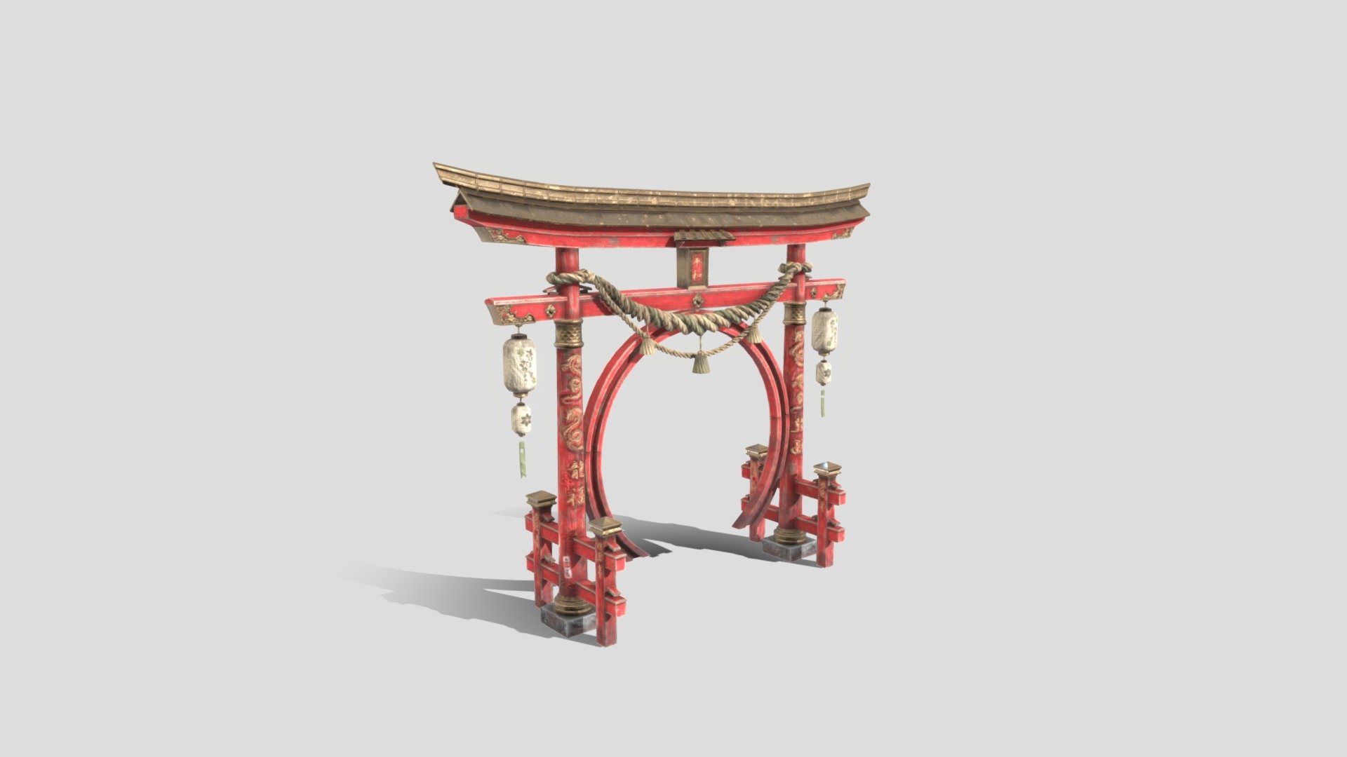 Japanese Torii Gate 3d model