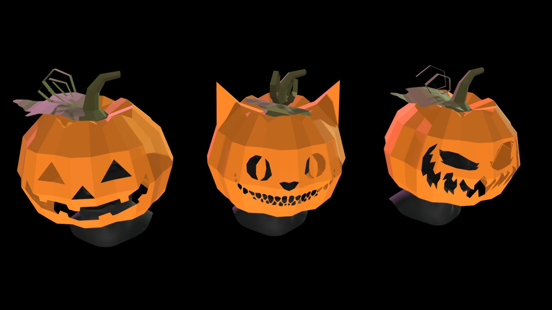 Pumpkin Heads 3d model