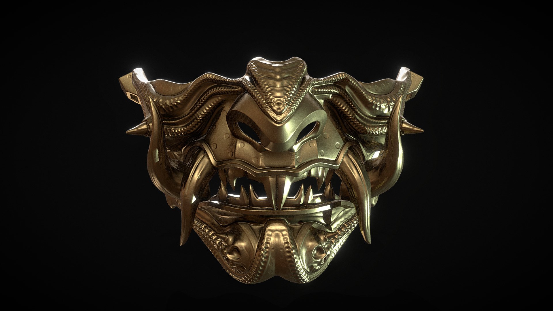 Samurai Mask III 3d model