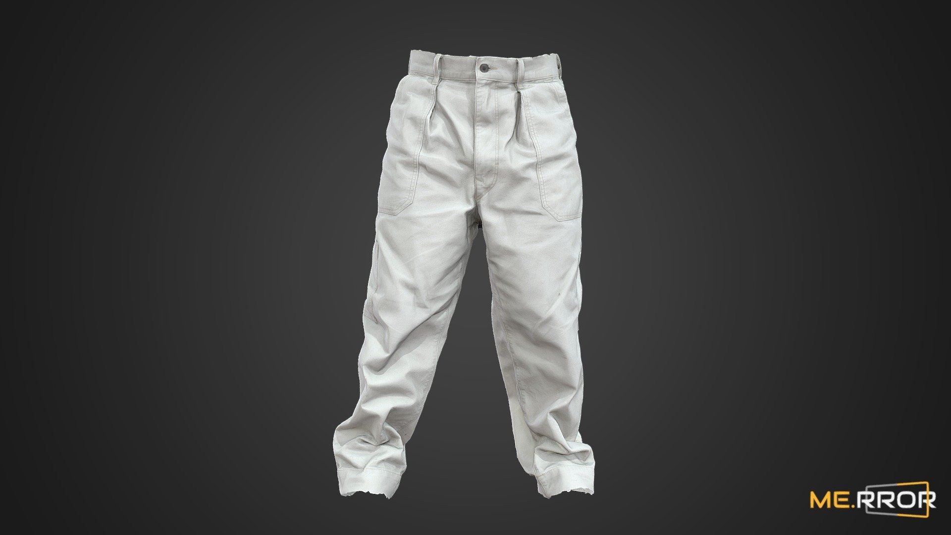 Light gray Pants 3d model