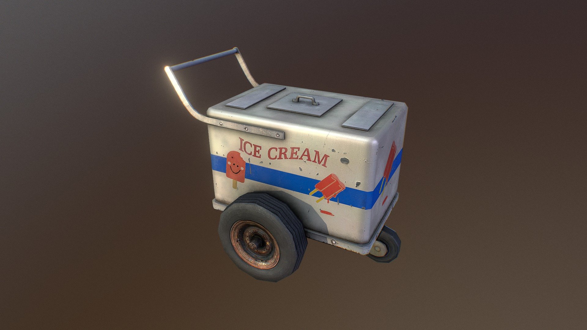 Popsicle Cart 3d model