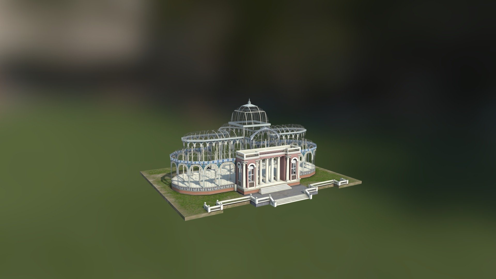 Palacio de Cristal (Madrid) 3d model