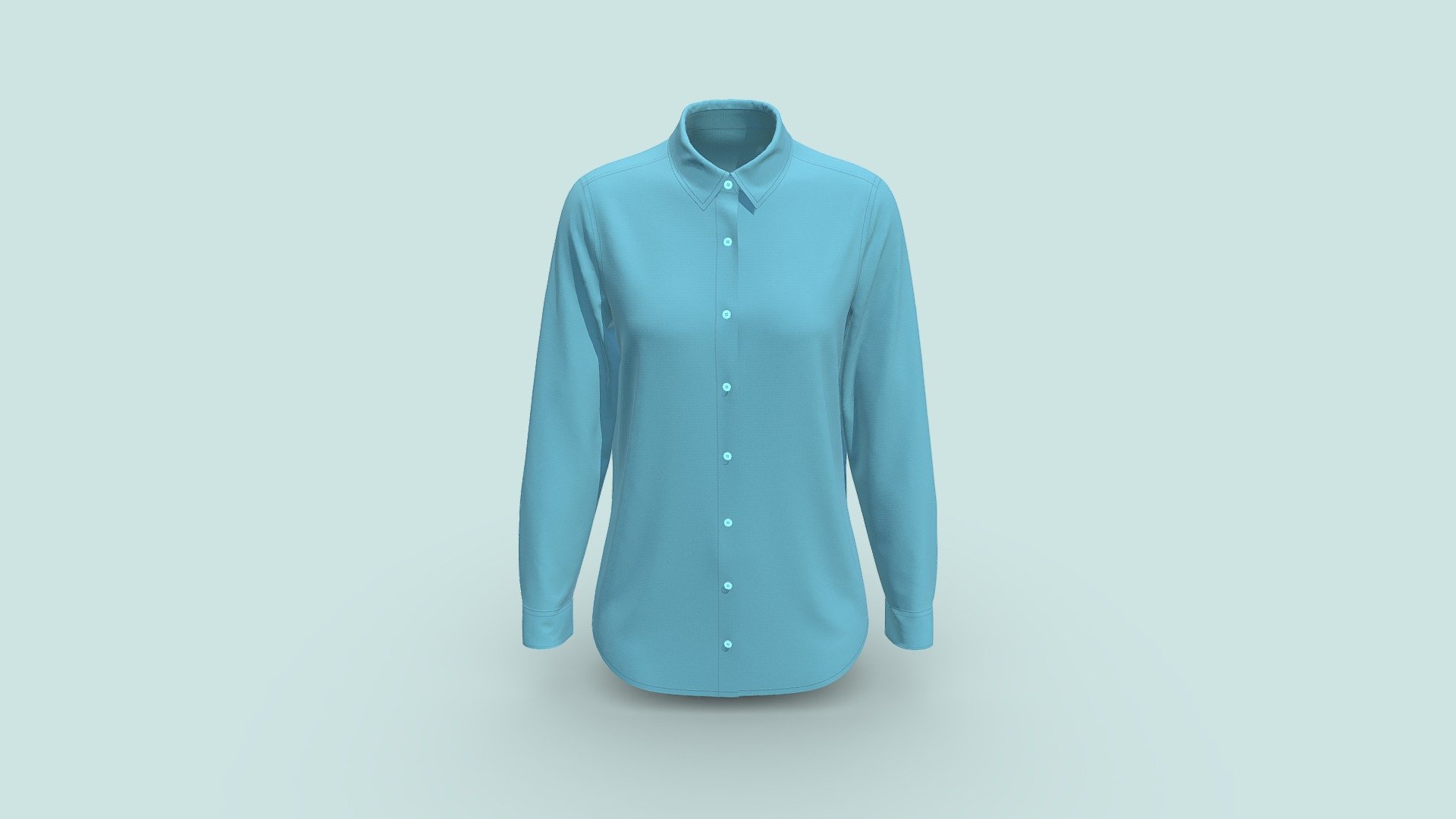 Casual Women Shirt 3d model