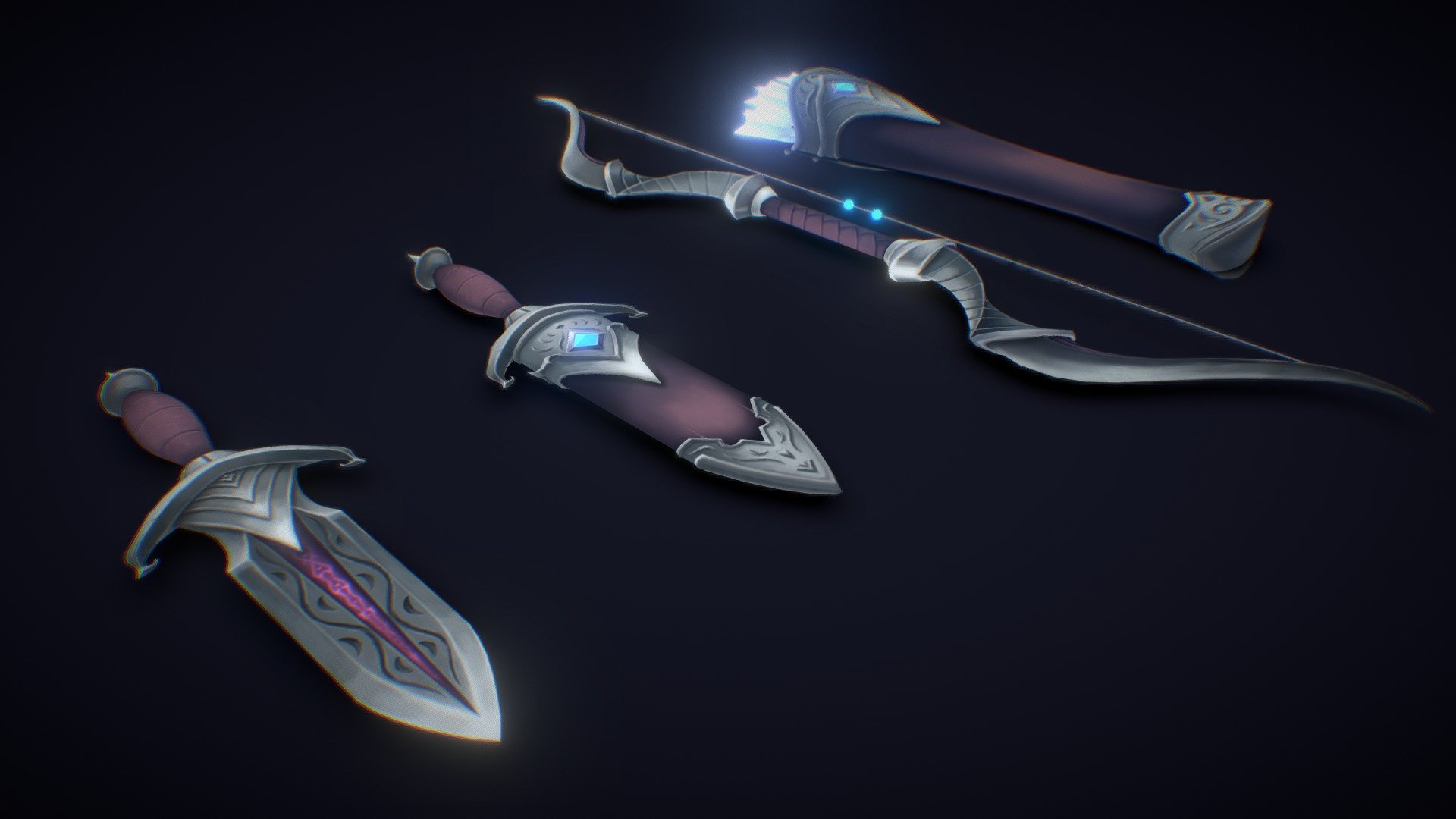 Ranger Weapon Set 3d model