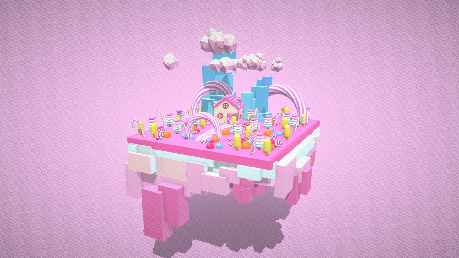 candy island 3d model