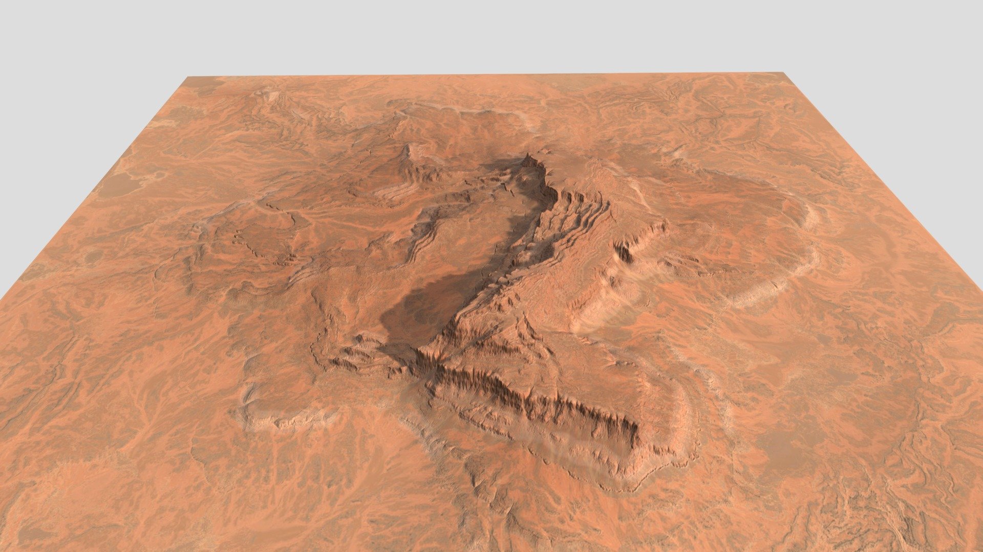 Desert Plateau Version 7 3d model