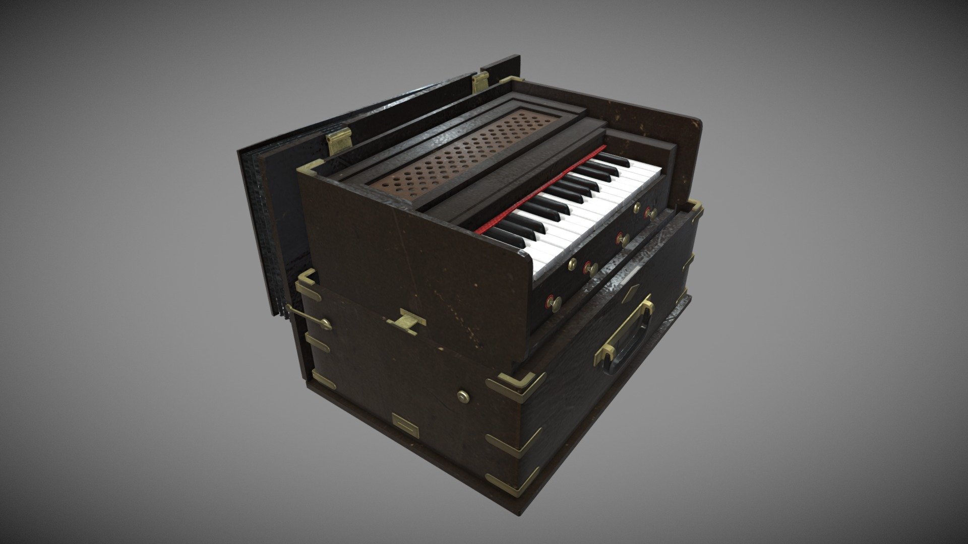 Harmonium Dark 3d model