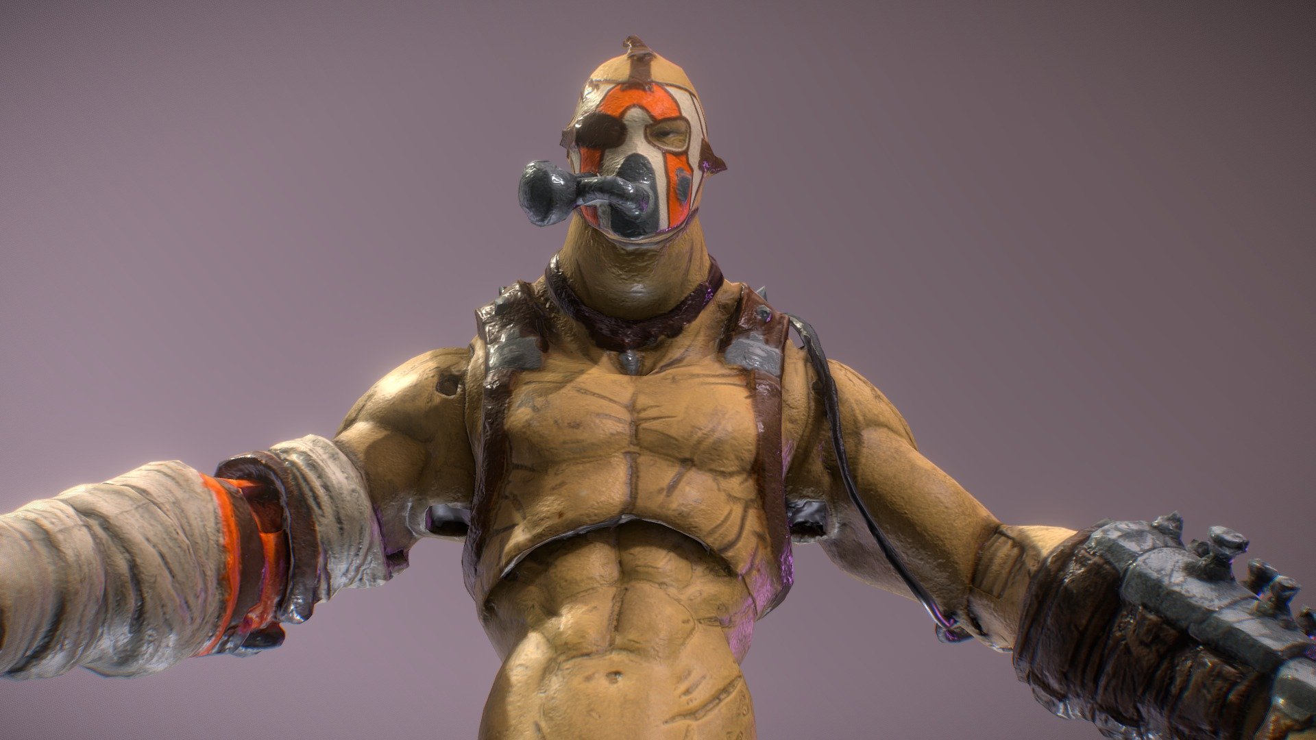 Borderlands Krieg action figure 3d model