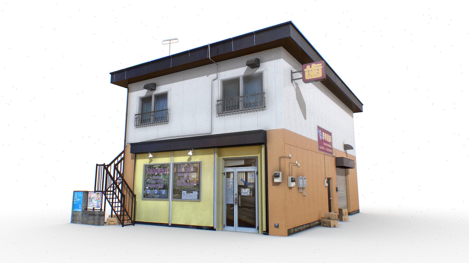 Tokyo Suburban Building 5 3d model