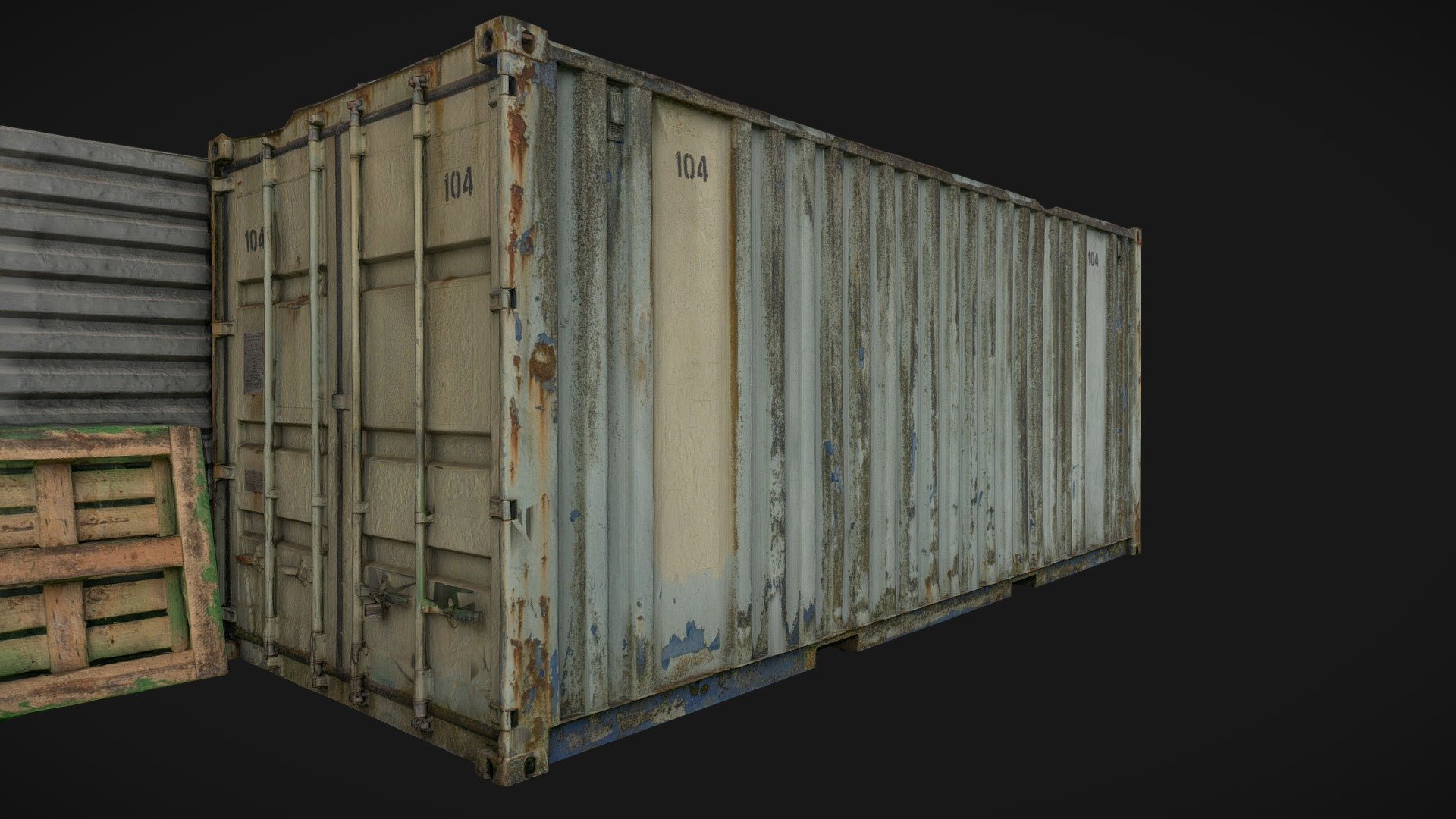 Container scan No. 1 3d model