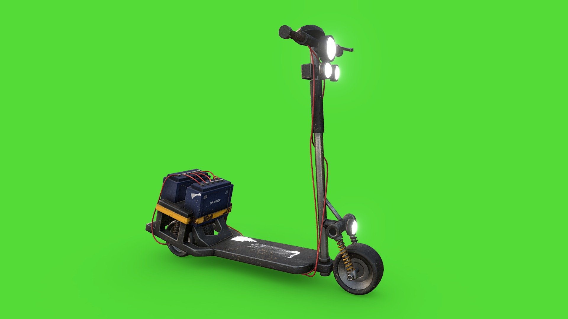 Cyberpunk Scooter 3d model