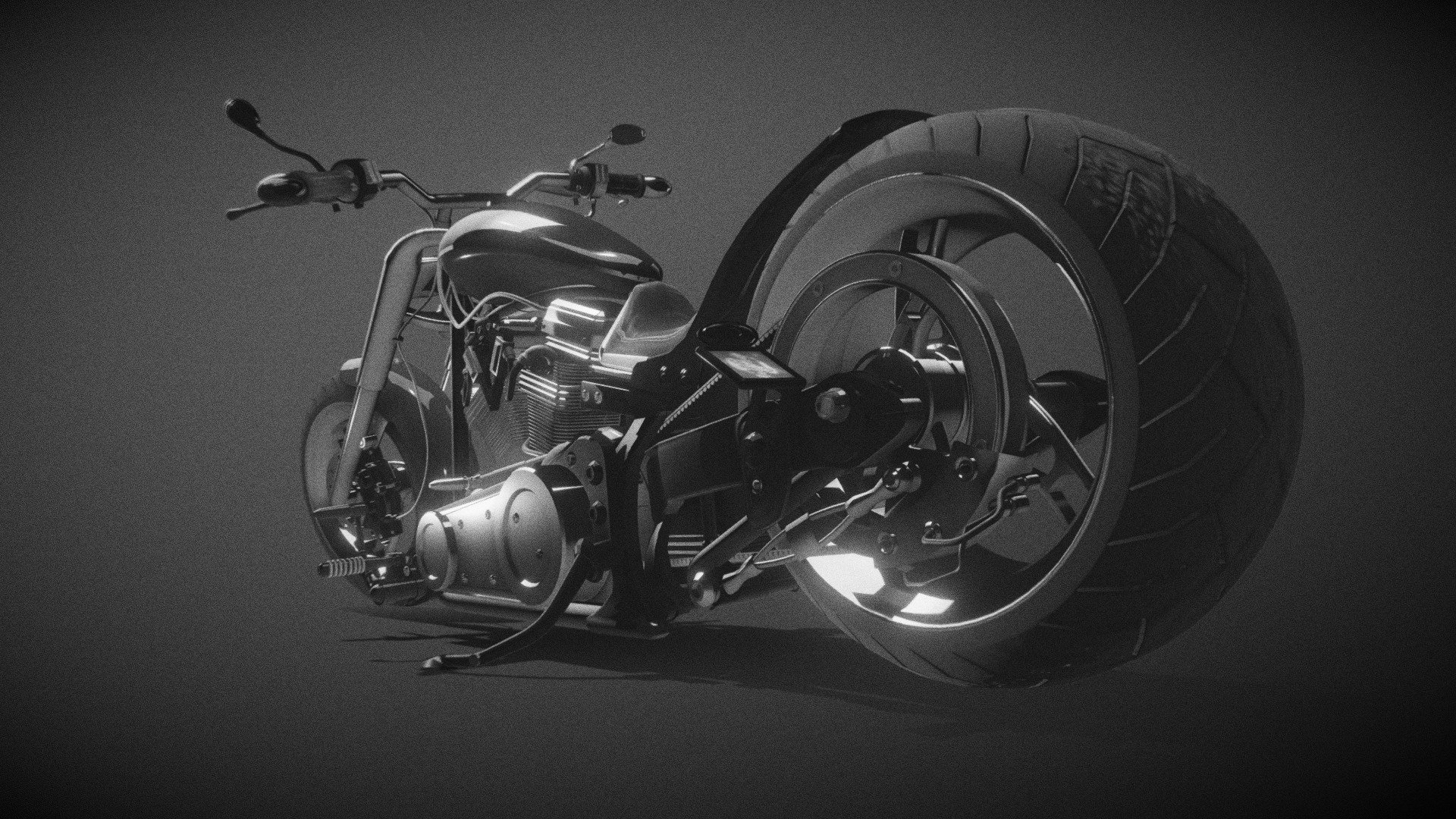 Bike harley 3d model