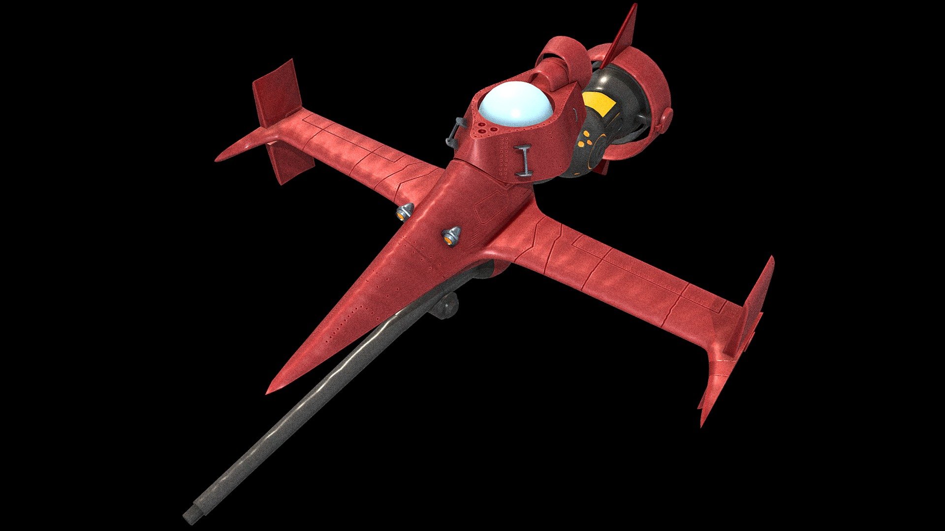 Cowboy Bebop Spike´s ship  (Swordfish) 3d model