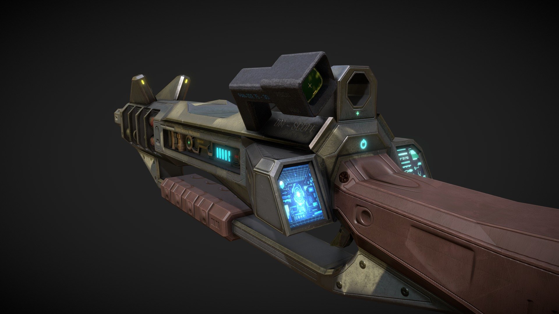 VIPERFANG BLASTER GUN 3d model