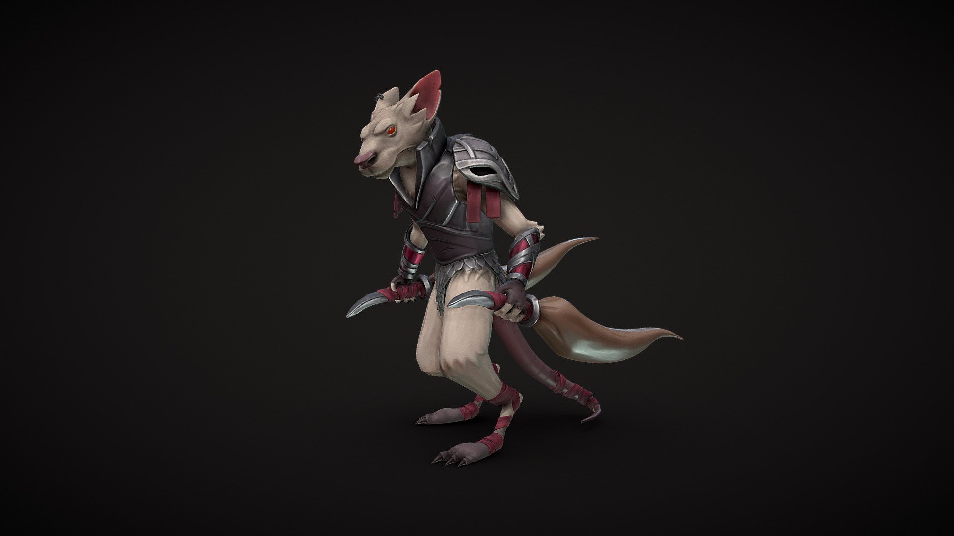 Mouse Warrior 3d model