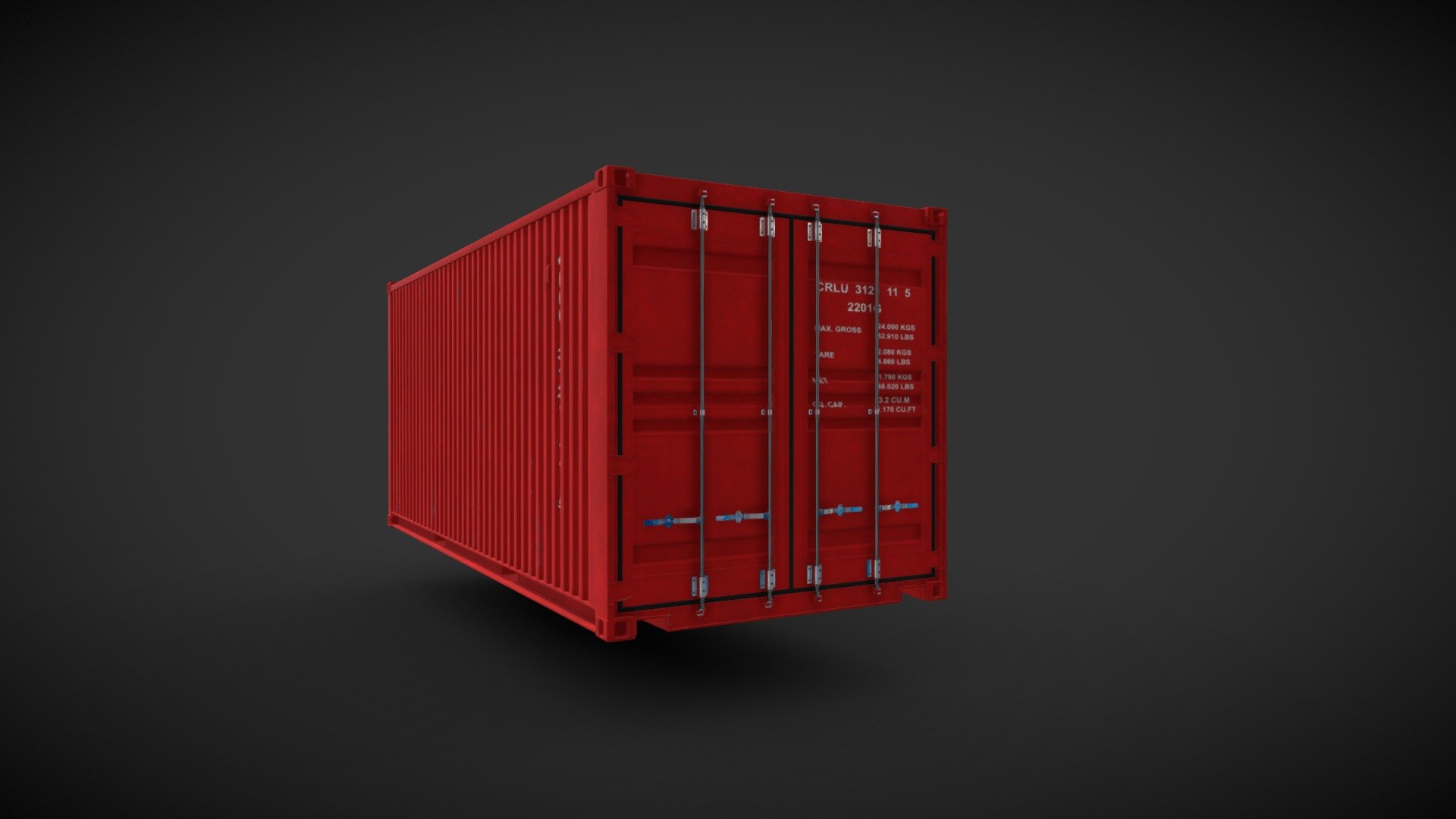 Shipping Container 20FT 3d model