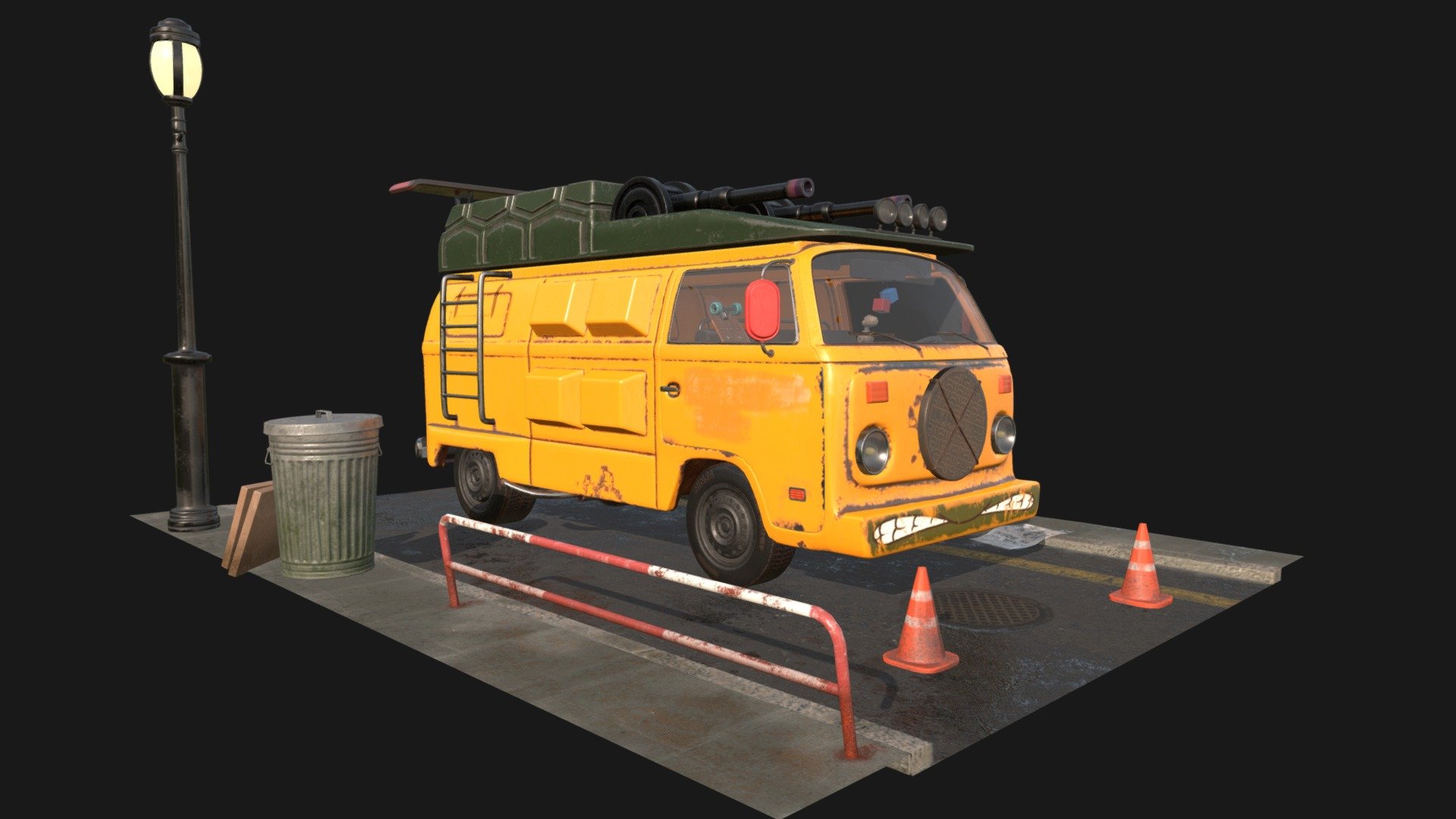 TMNT PartyVan 3d model