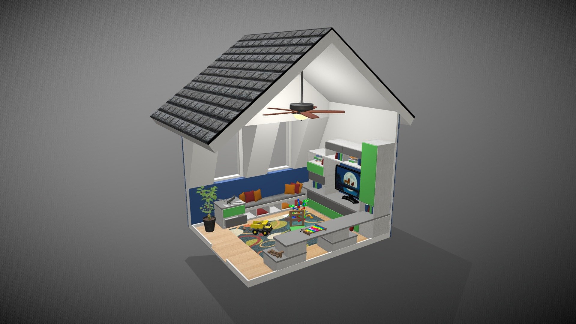 A Childs Playroom 3d model