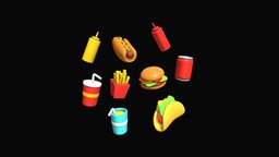 Food And Drink ( Fast Food ) Icon Pack Bundles