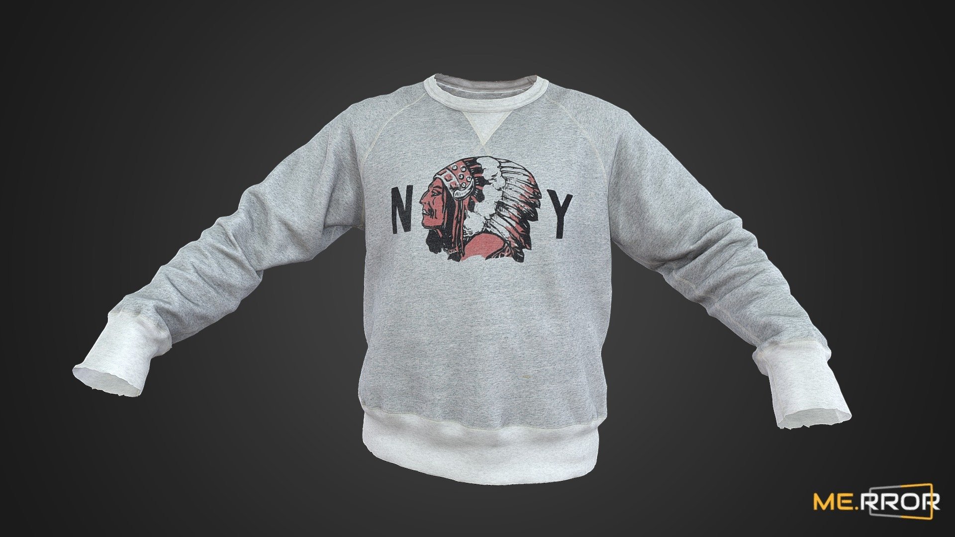 Gray Sweatshirt 3d model