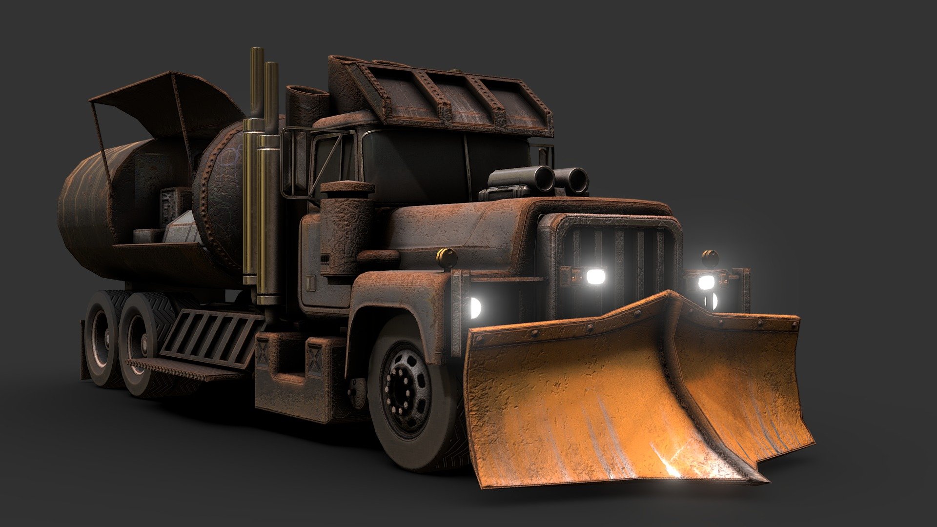 Post-Apoc Kitchen Truck 3d model