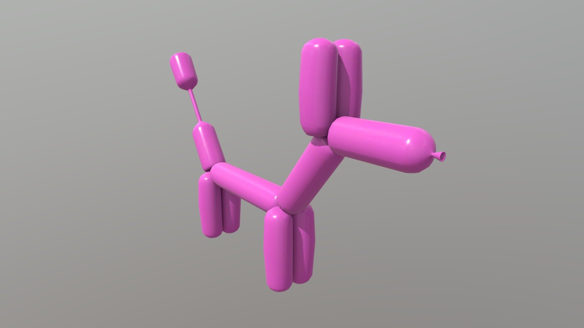 Balloon Poodle 3d model