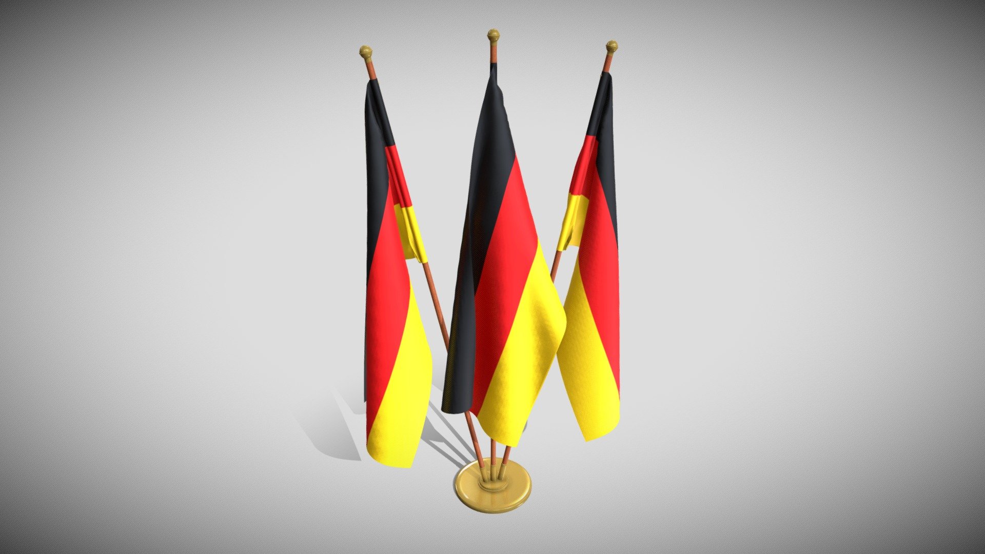 Germany Flag Pack 3d model