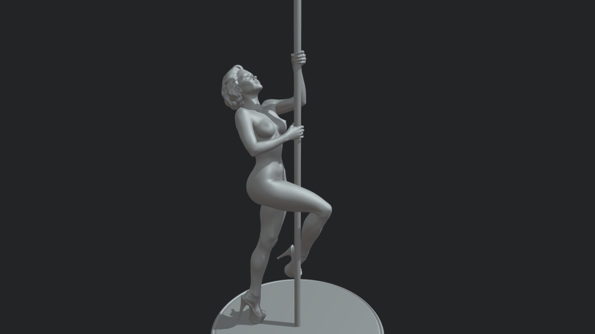 Pole dancer 3d model