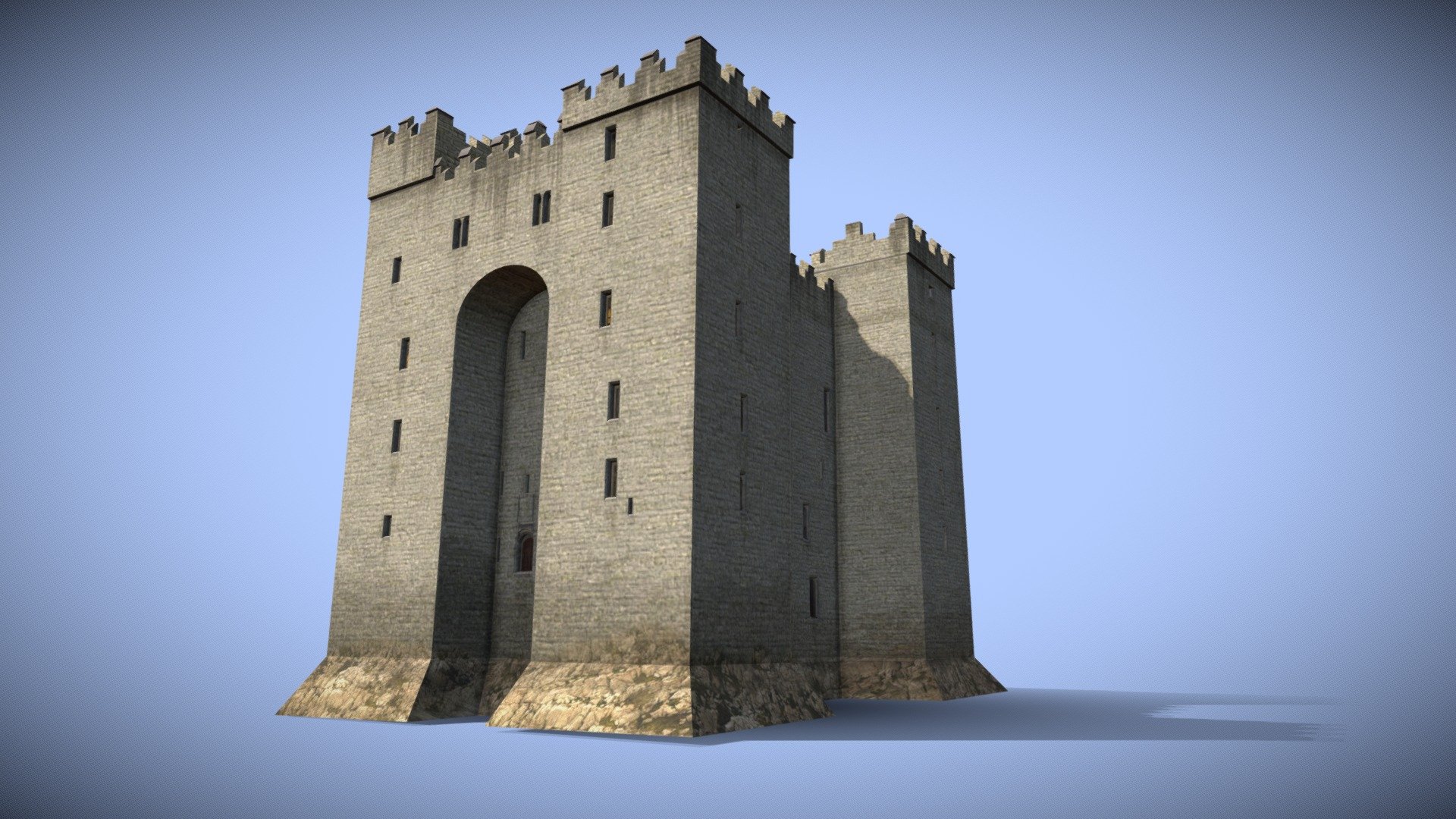 Medieval castle fort game and PRINT 3d model