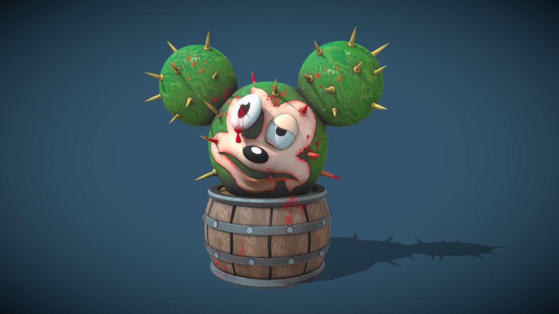 Death of the Family Mickey Mouse 3d model