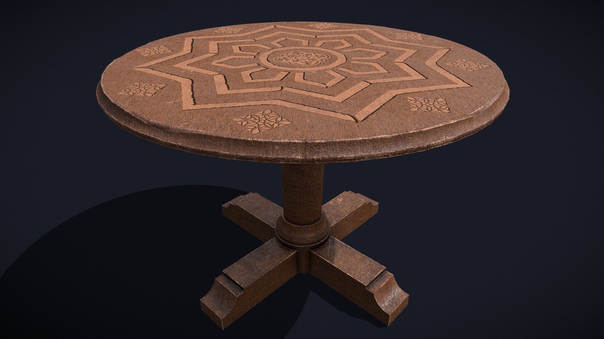 Elegant Round Table 3d model