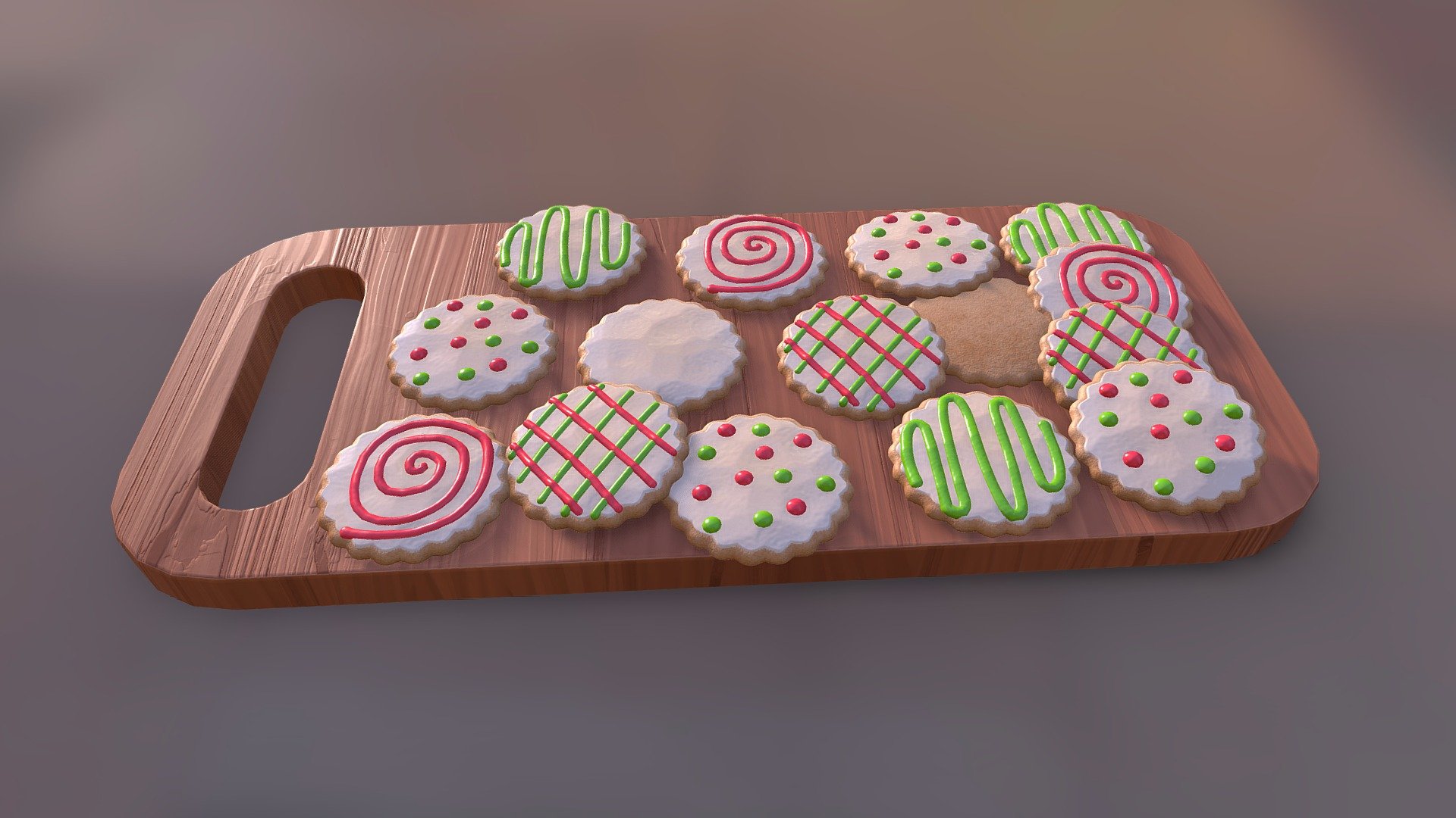 Christmas Cookies 3d model