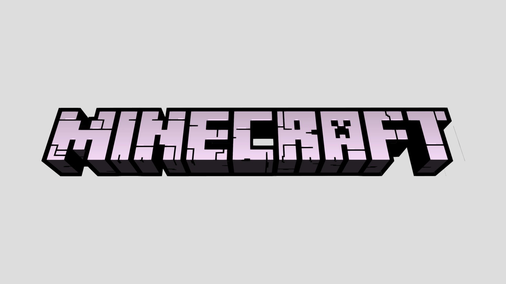 Minecraft Logo 3d model