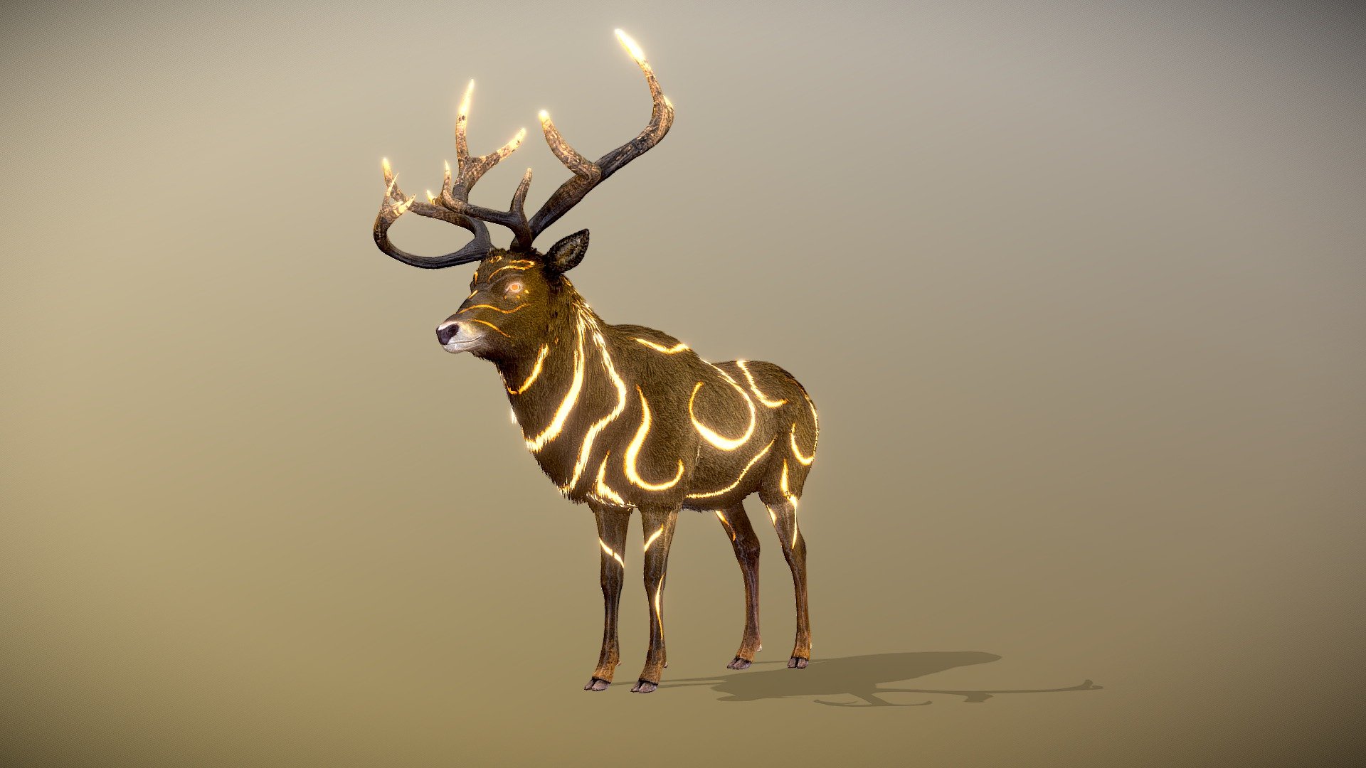 Realistic Deer 3d model