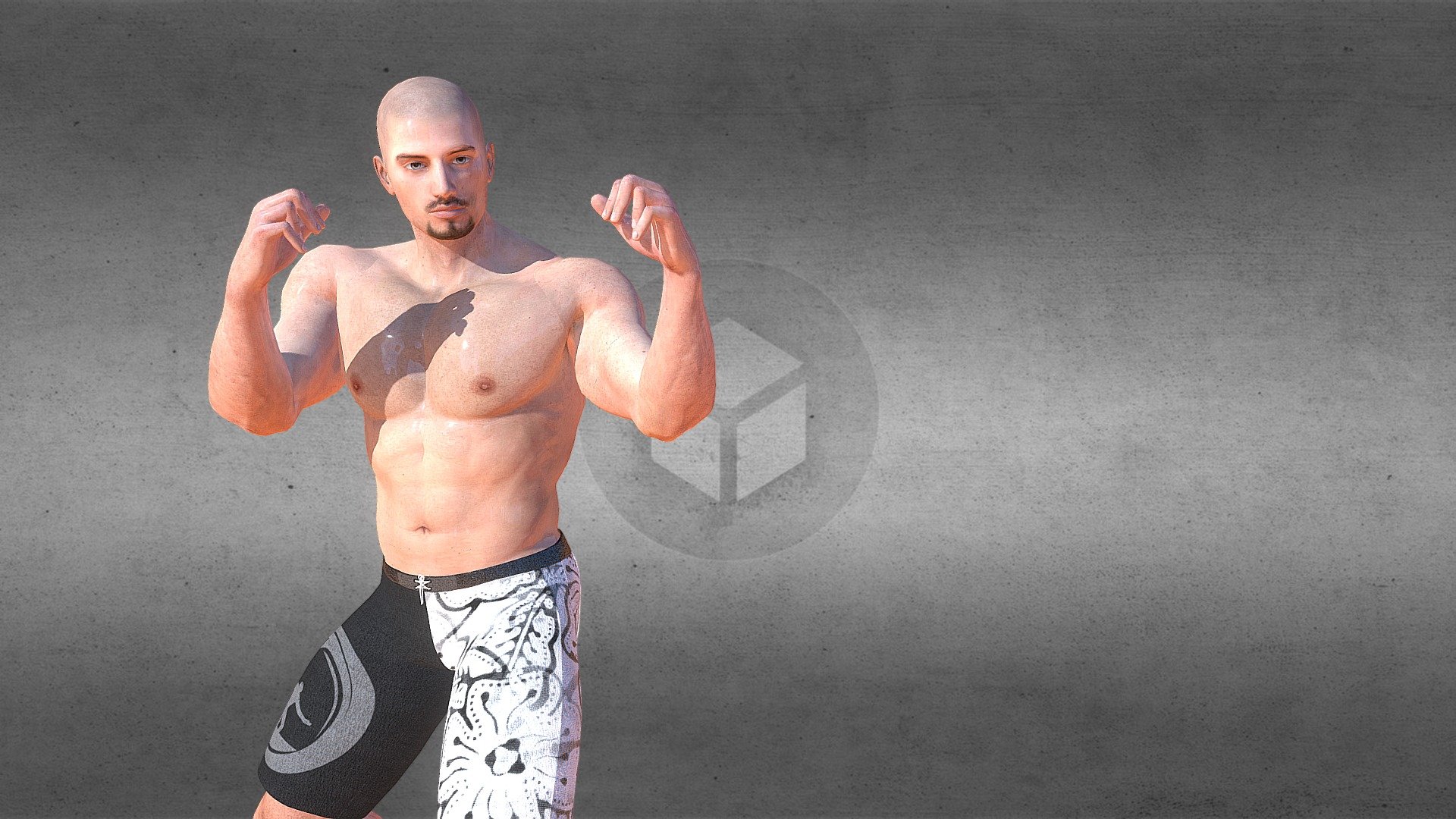 PERSONAGEM UFC GAMEPLAY 3d model