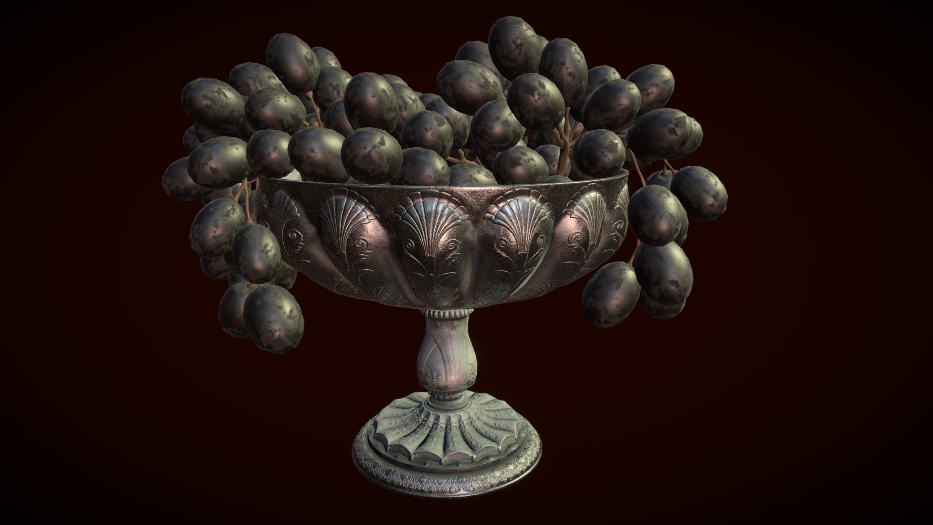 Victorian Fruitbowl 3d model