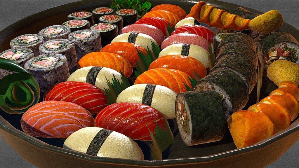 Sushi 3d model