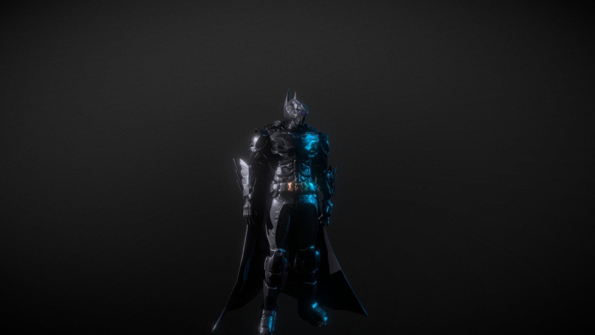 Batman baron the dark knight (lowpoly) 3d model