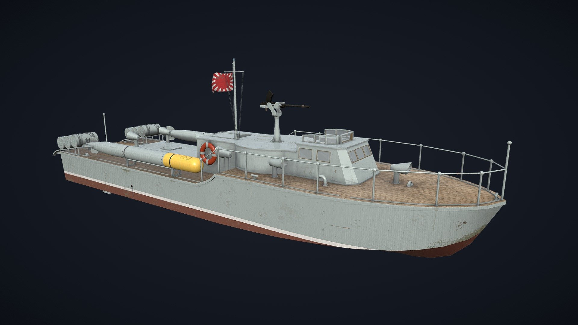 Mitsubishi T-14 Class torpedo boat 3d model