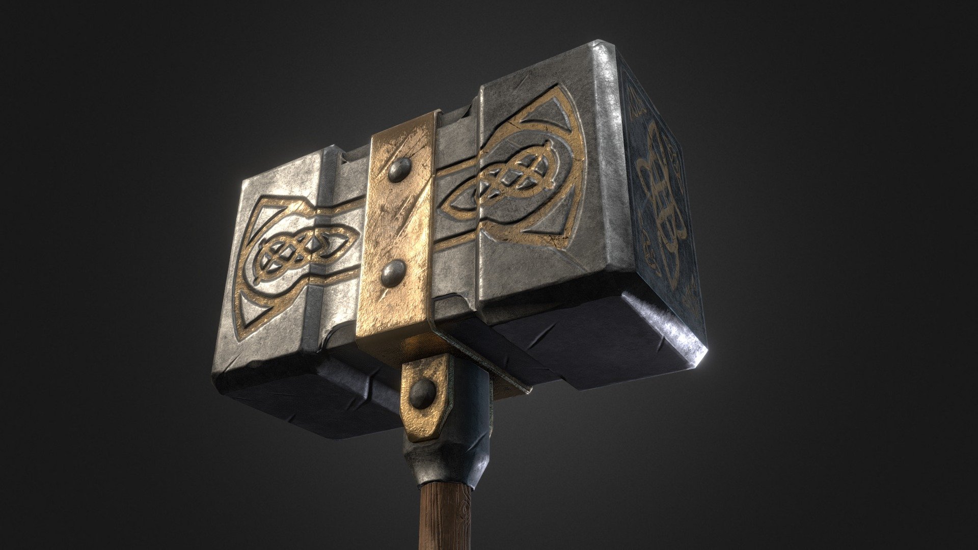 Dwarven Hammer 3d model