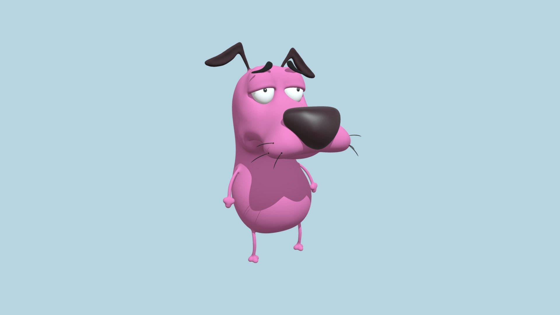 Courage, the Cowardly Dog (Coragem) 3d model